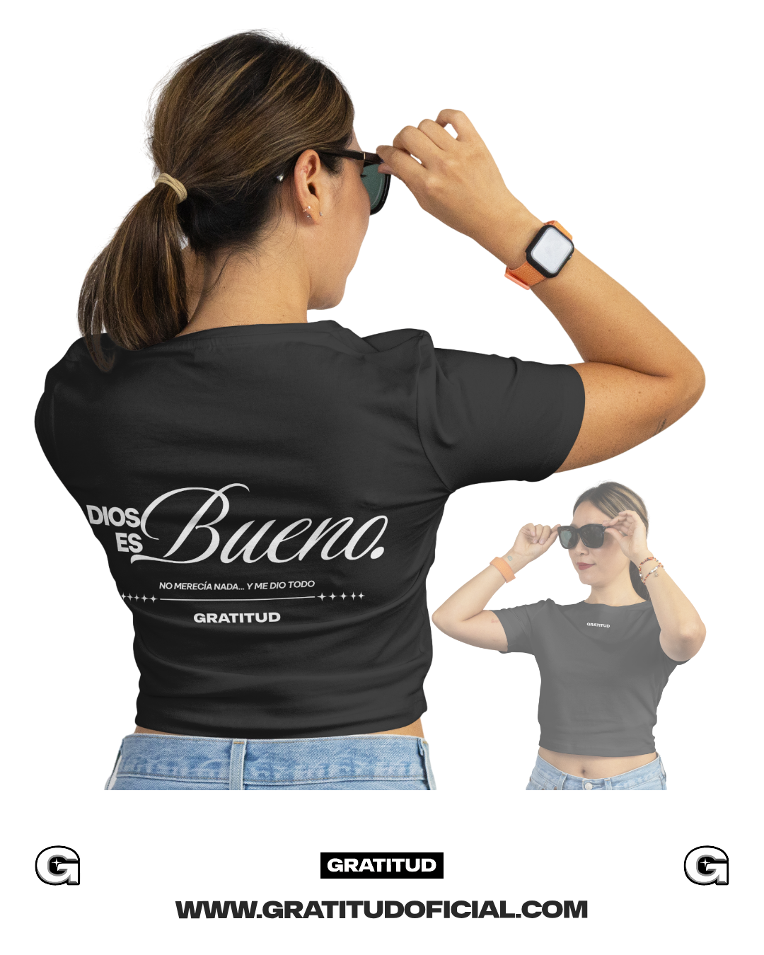 T-SHIRT "DIOS ES BUENO" Mujer